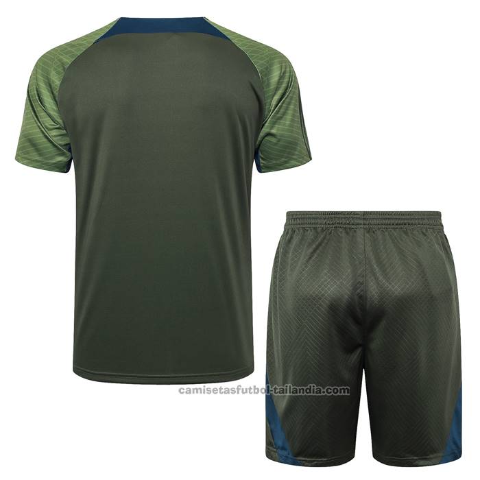 Chandal del Paris Saint-Germain Jordan Manga Corta 24/25 Verde - Pantalon Corto